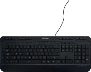 Verbatim Illuminated Wired Keyboard , Black