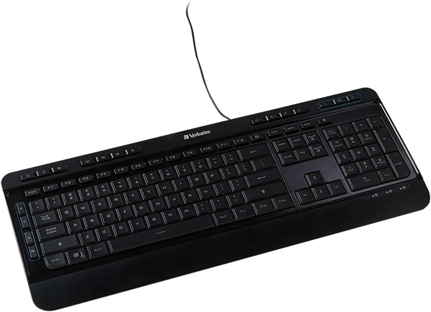 Verbatim Illuminated Wired Keyboard , Black