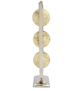 Vertical Triple Cream Globe Stand