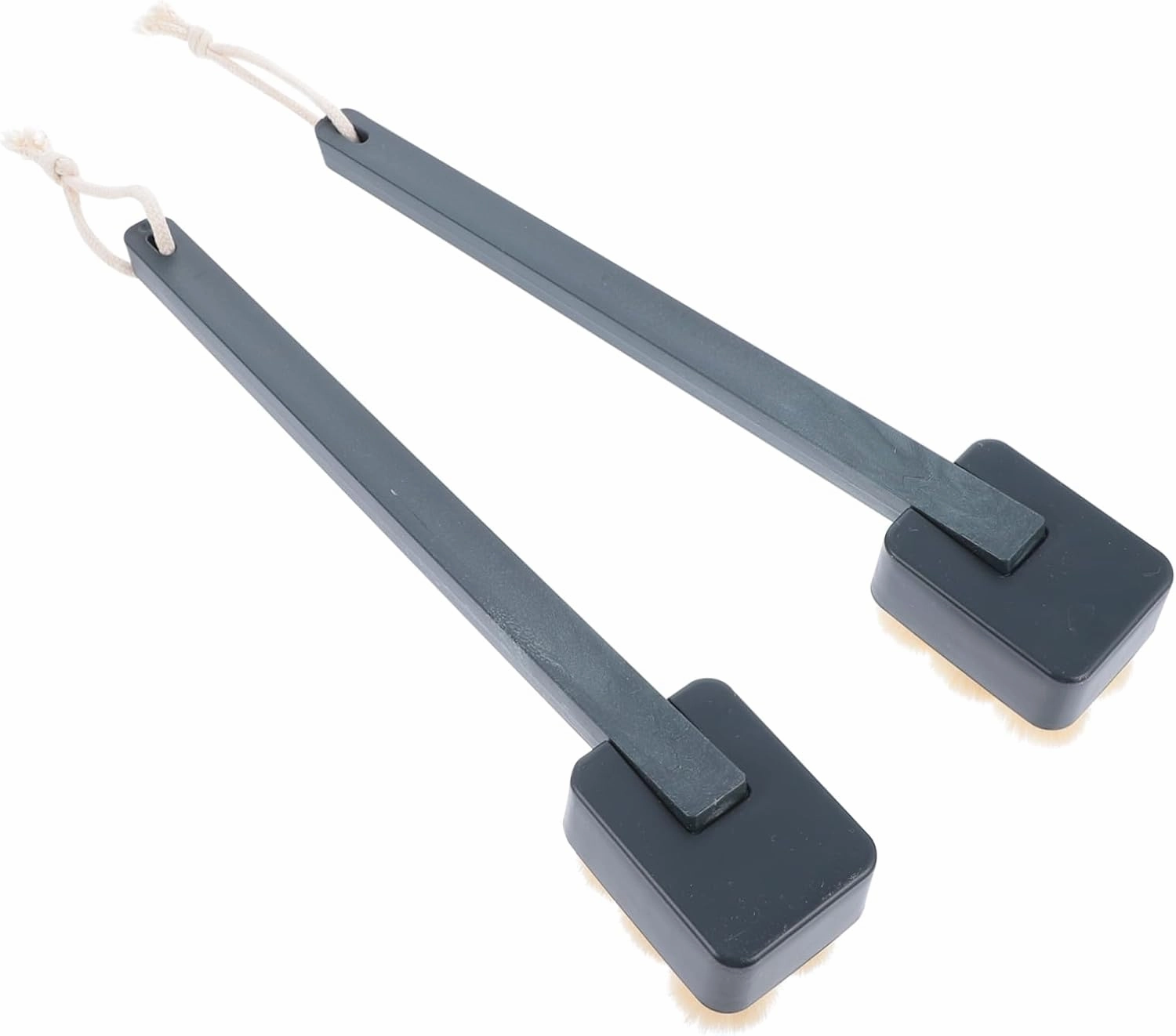 VICASKY 2pcs Handle Bath Scrubbers for Body Cleansing Soft Bristle Shower Brush for Easy Cleaning Multi-Purpose Bathroom Tools for Home Shower Use