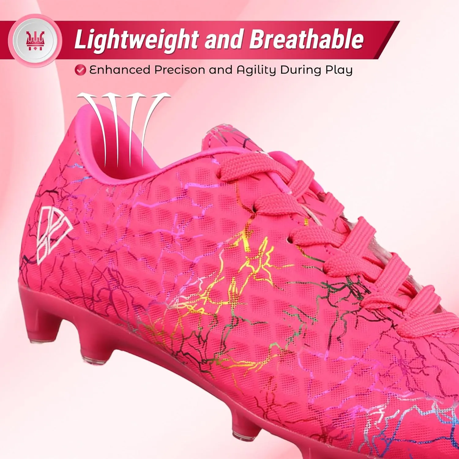 Vizari Zodiac Firm Ground Soccer Cleats Boys Girls | Lightweight & Durable Youth Football Shoes with Molded TPU Outsole | Outdoor Training & Matches