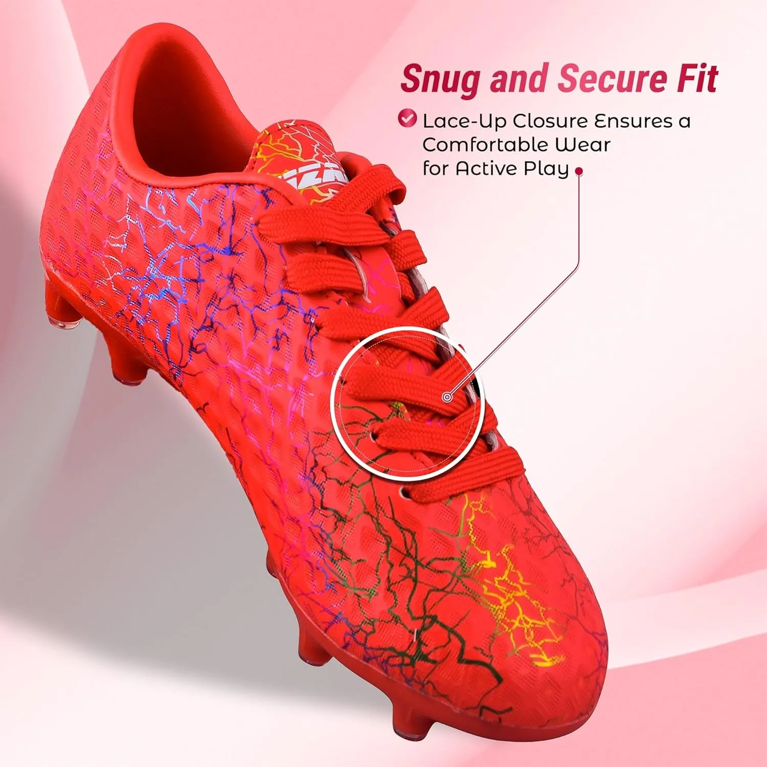 Vizari Zodiac Firm Ground Soccer Cleats Boys Girls | Lightweight & Durable Youth Football Shoes with Molded TPU Outsole | Outdoor Training & Matches