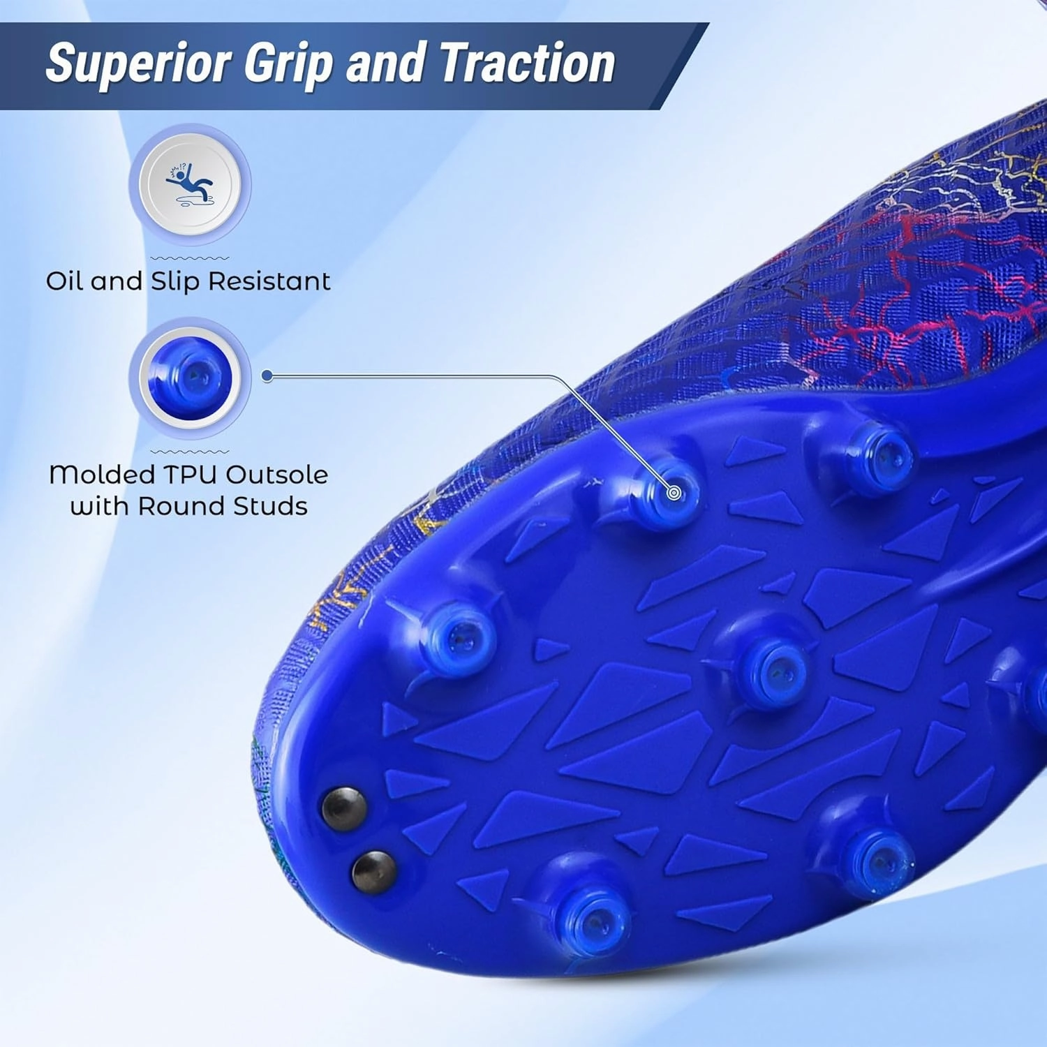 Vizari Zodiac Firm Ground Soccer Cleats Boys Girls | Lightweight & Durable Youth Football Shoes with Molded TPU Outsole | Outdoor Training & Matches