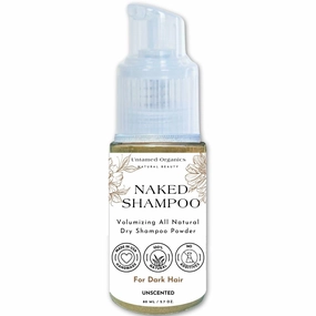Volumizing Dry Shampoo | Organic Powder for All Hair Types | Non-Aerosol | Benzane & Talc Free | Made in USA | Jumbo Size 2.7 oz (Dark Hair)