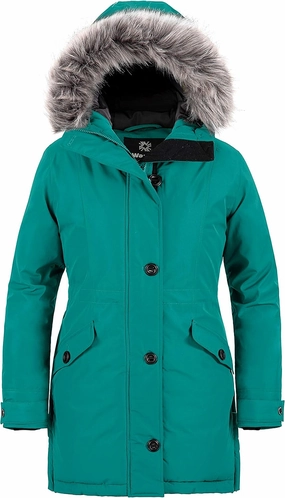 wantdo Women's Hooded Winter Coat Waterproof Warm Long Puffer Jacket Parka