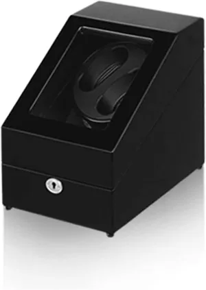 Watch Case Automatic Winder Box for 2 Watches   3 4 Rotation Mode Setting Silent Motor Wood Shell Piano Paint Exterior Accessories Watch Box