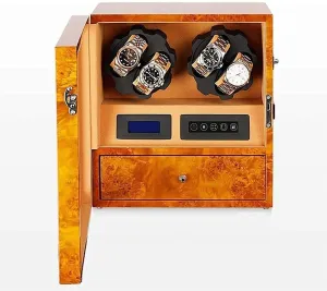 Watch Winders 4 Watches   5 Storage Position Automatic Winding Box with Touch LCD Digital Display Watch Winder