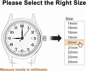 watch straps 18 20 22 24mm Stainless Steel Curved End Watch Strap For Women Men Universal Watch Band Folding Watch Buckle Accessories