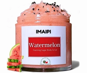 Watermelon Foaming Sugar Body Scrub, Exfoliating Dead Skin Remover, Moisturizing Formula, 120gm