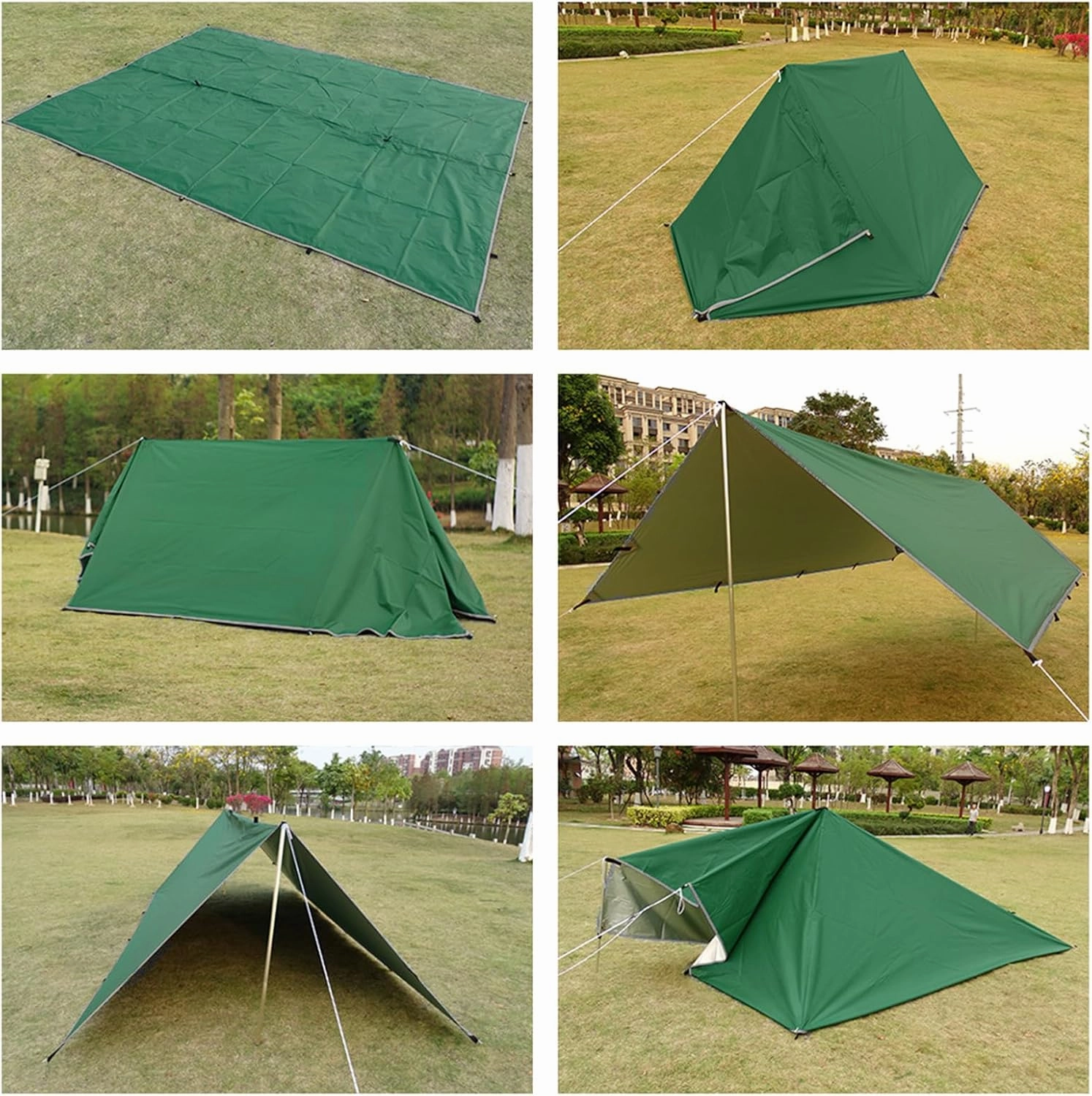 Waterproofs Tarps Tent Shade Garden Canopy Sunshades Outdoor Campings Awnings Shelters Tarps for Hikings Travelings