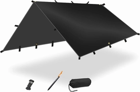 Waterproofs Tarps Tent Shade Garden Canopy Sunshades Outdoor Campings Awnings Shelters Tarps with Rope & Ground Nails