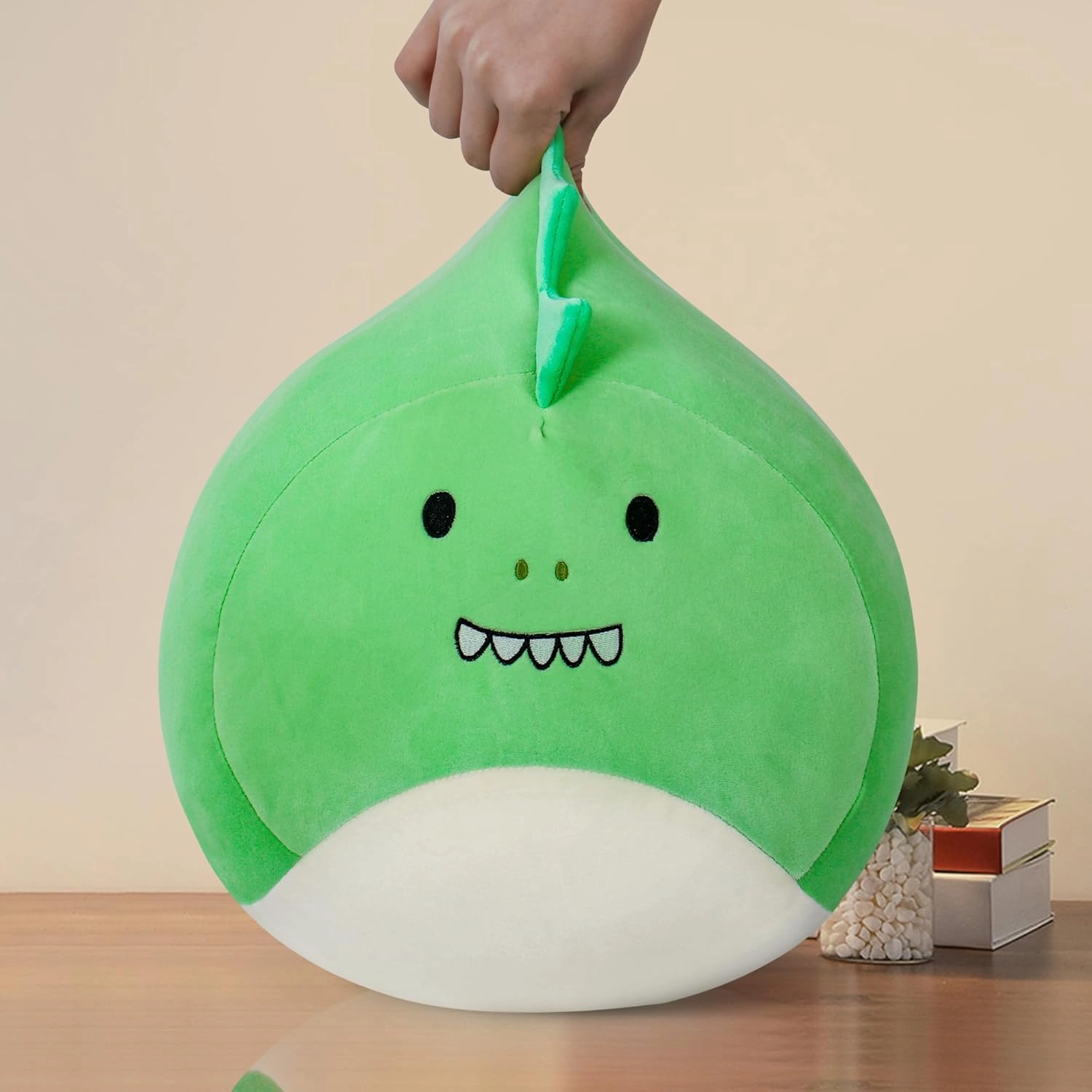 Wepop 20in Dinosaur Stuffed Animal Toys, Cute Giant Dino Pebble Plush Toy Throw Pillows Soft & Cuddly Plushies Dolls Birthday Gift for Kids