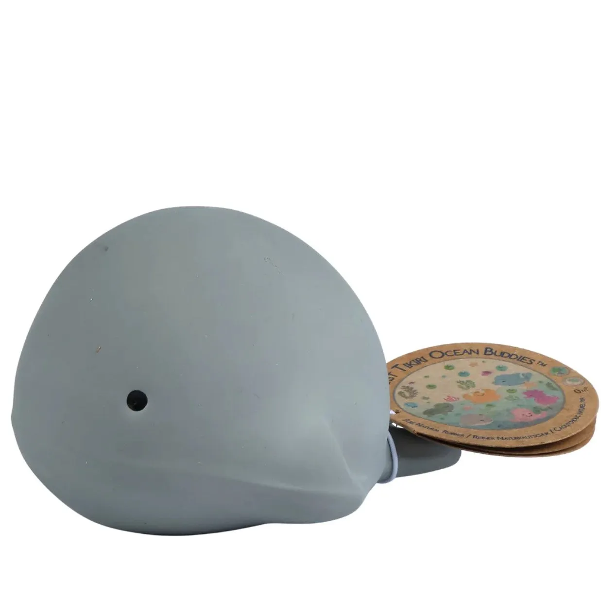 WHALE - NATURAL RUBBER RATTLE & BATH TOY