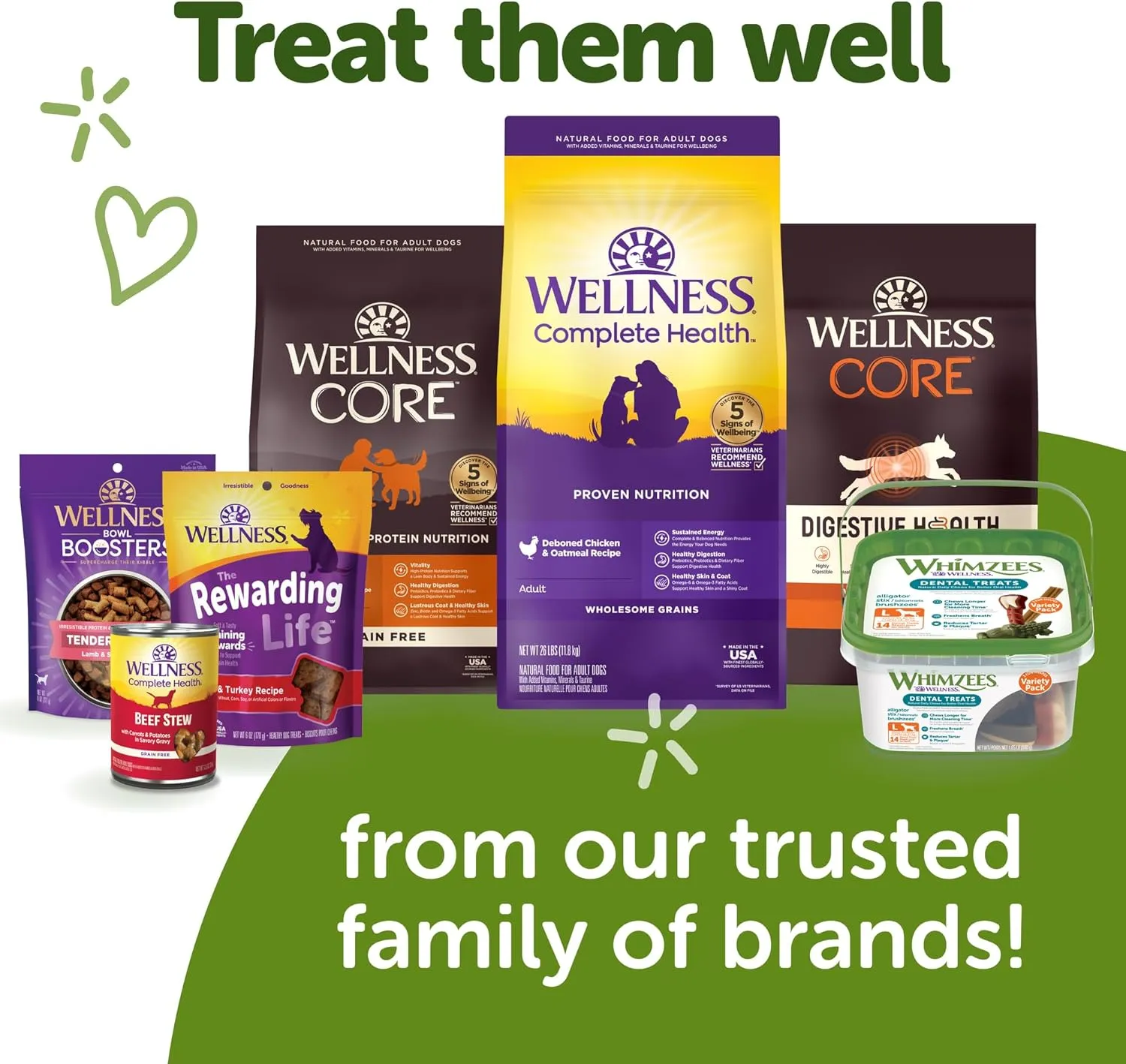 Whimzees Wellness Alligator Dog Dental Treats, Natural Chews, Medium Size, (12 Count)