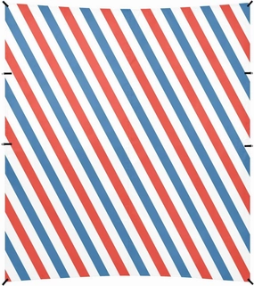 White and Blue Diagonal Lines Beach Tent Camping Sun Shelters Portable Outdoor Canopy Sun Shade for Camping Trips Fishing Backyard Fun or Picnics Easy Setup with Carrying Bag