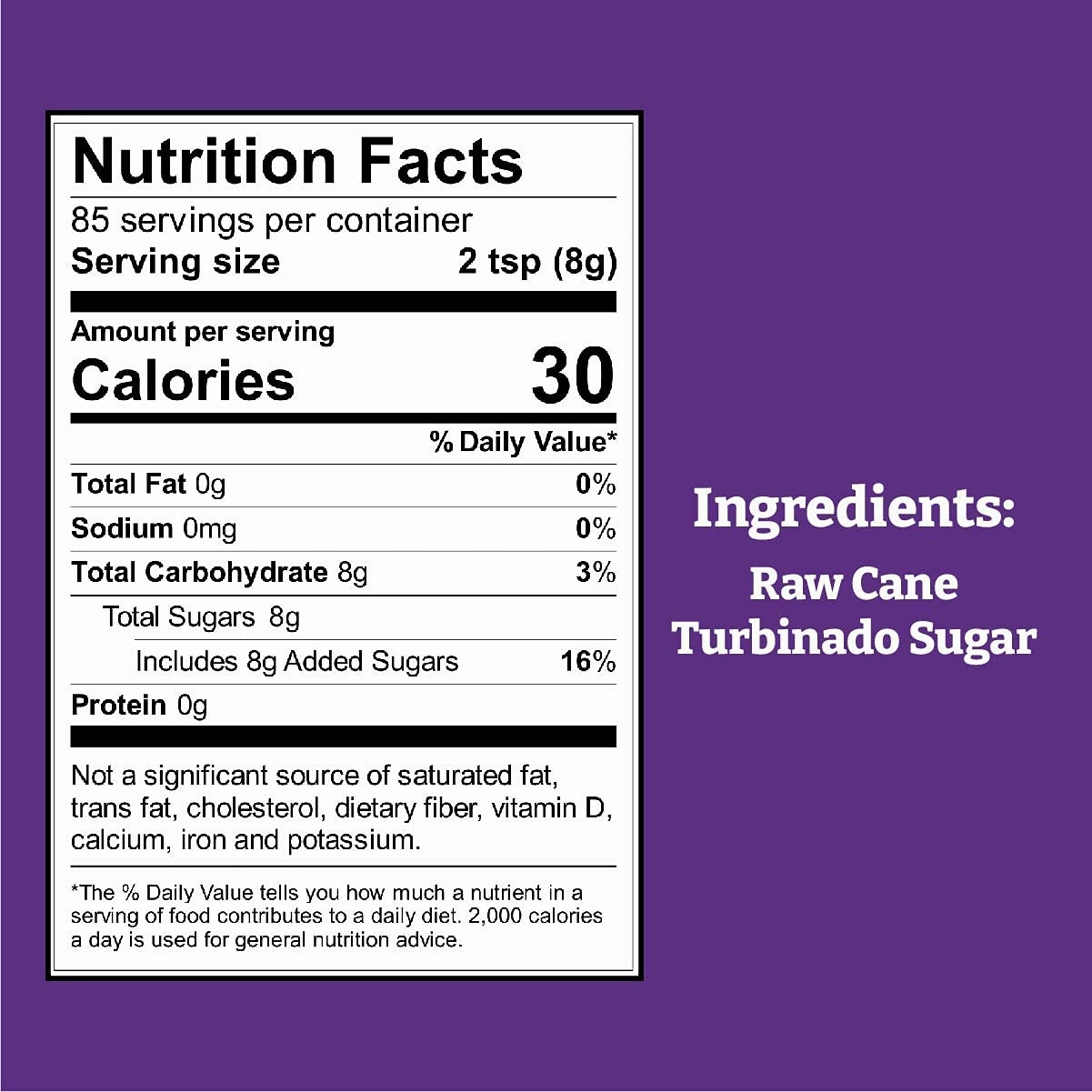 Wholesome Sweeteners 24-Ounce Raw Cane Turbinado Cane Sugar, Fair Trade, Non GMO, Gluten Free & Vegan, 12 Pack