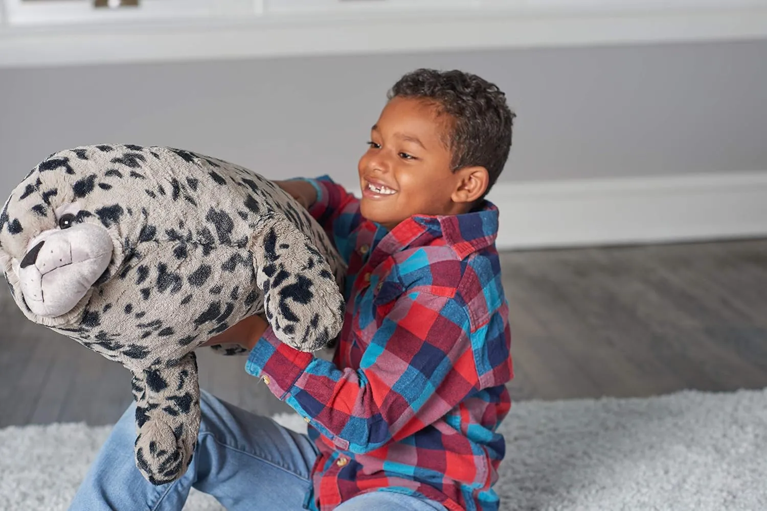Wild Republic Jumbo Harbor Seal Plush, Giant Stuffed Animal, Plush Toy, Gifts for Kids, 30 Inches