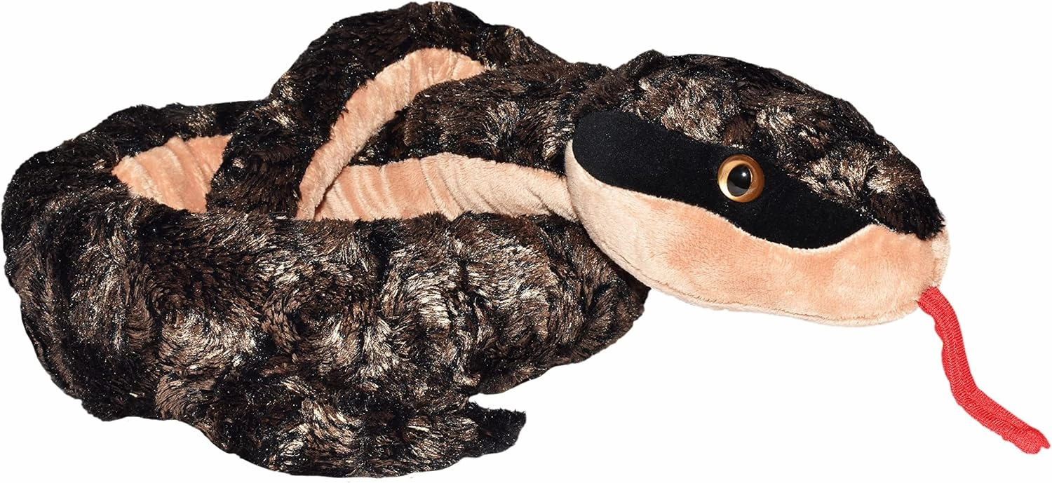 Wild Republic Metal Heads Snake Plush, Snake Stuffed Animal, Plush Toy, Kids Gifts, Pet Snake, Copper, 54 Inches