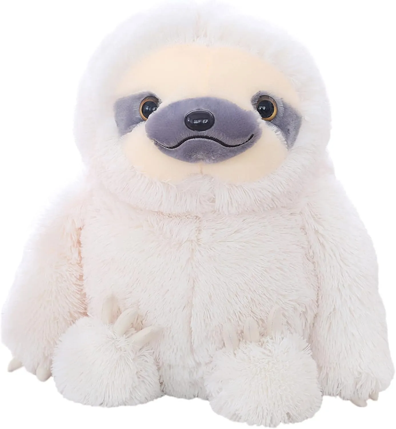 Winsterch Large Sloth Stuffed Animal Toy,20 inches Stuffed Sloth Kids Plush Sloth Animal Baby Doll Birthday Gifts for Boys and Girls,Ivory Sloth