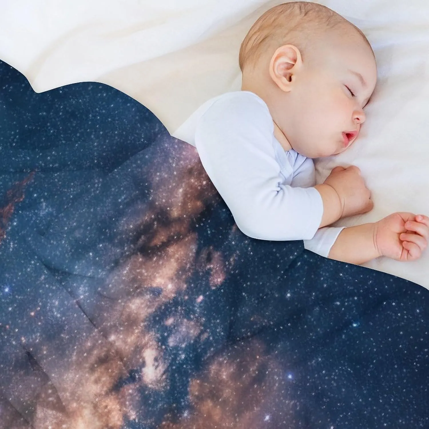 Winter Cabin Jungle Throw Blanket, Soft Cozy Warm Fantasy Galaxy Starry Scenery Flannel Blankets for Sofa Couch Bed, 50x70 Inch