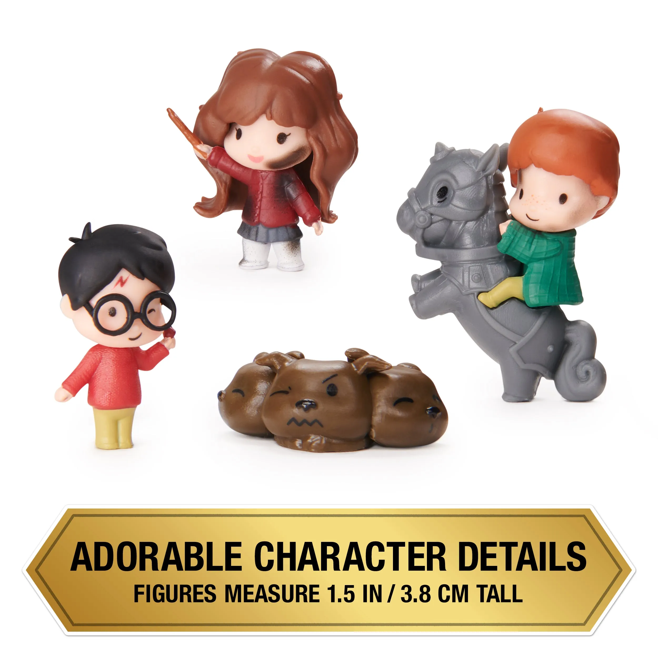 Wizarding World, Micro Magical Moments Harry, Hermione, Ron, and Fluffy Figure Set