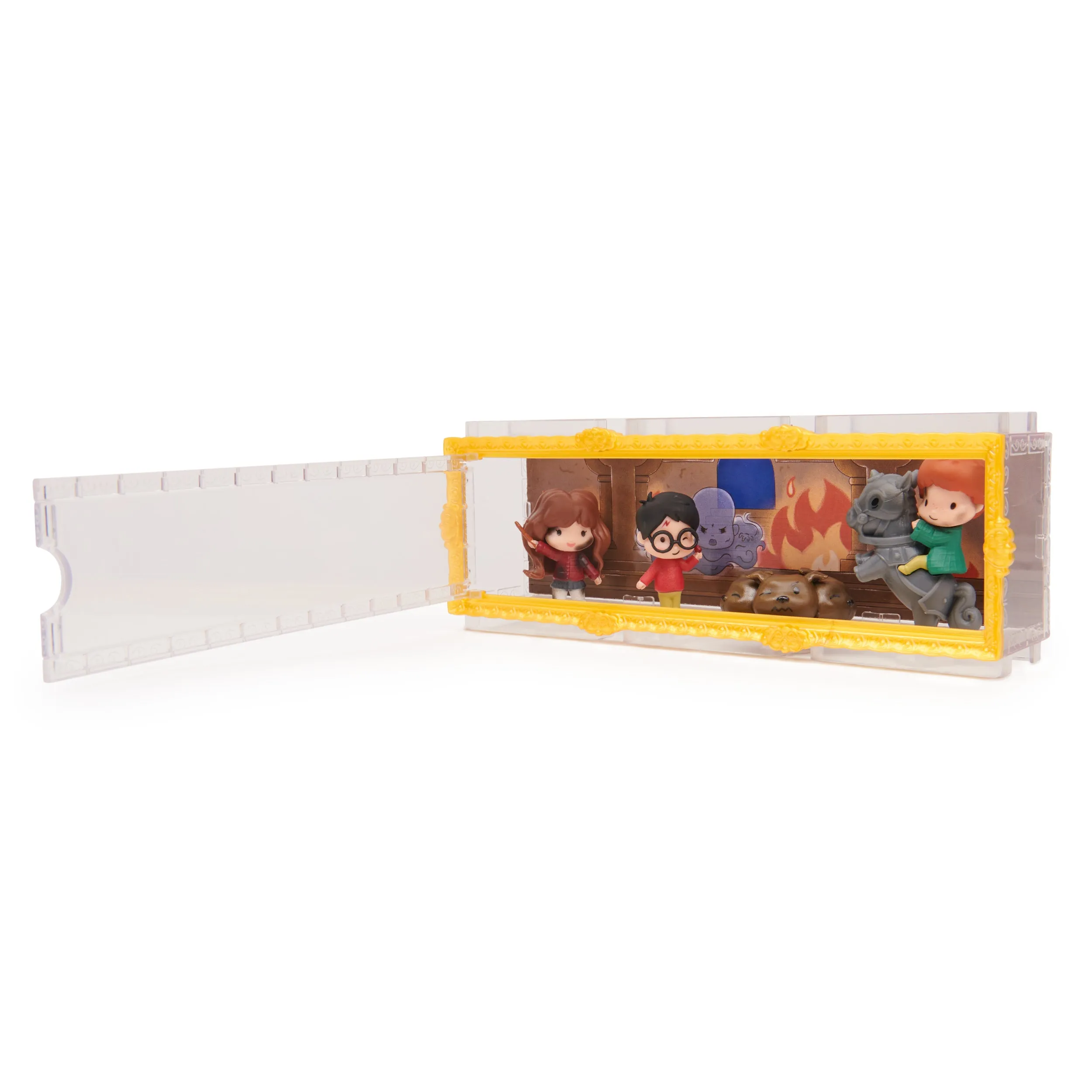 Wizarding World, Micro Magical Moments Harry, Hermione, Ron, and Fluffy Figure Set