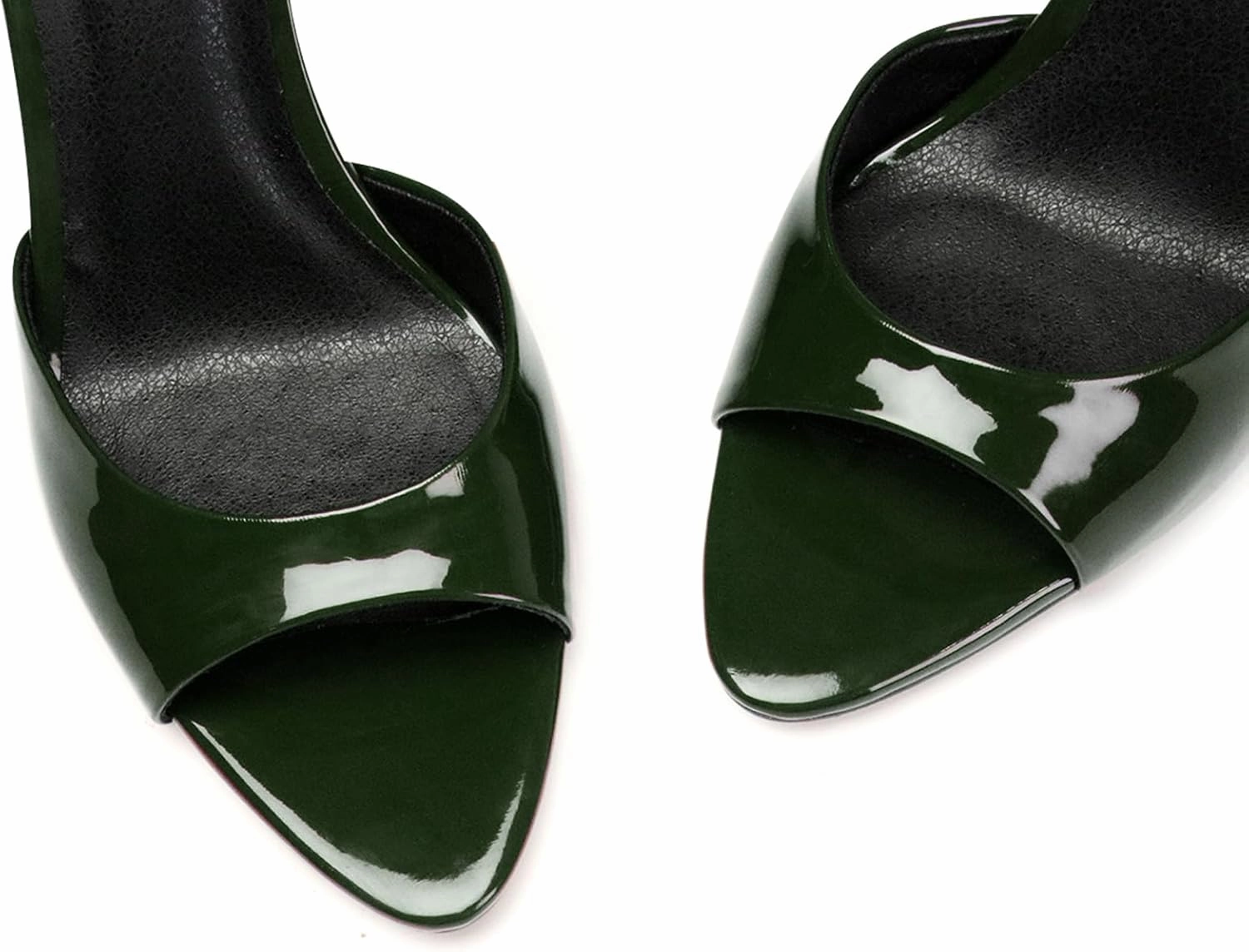 Women's Ankle Strap Fine Heeled Wedding Mesh Kitten Heels Sandals Pointed Open Toe Ankle Buckle Strap Summer Dress Shoes