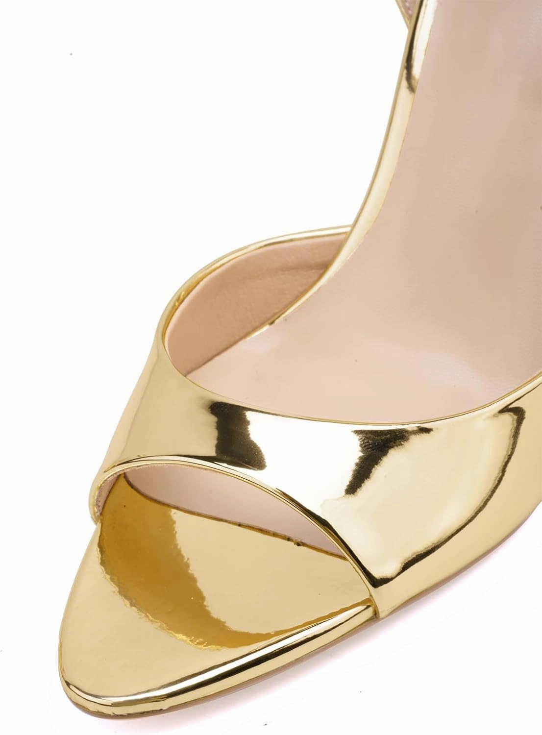 Women's Ankle Strap Fine Heeled Wedding Mesh Kitten Heels Sandals Pointed Open Toe Ankle Buckle Strap Summer Dress Shoes