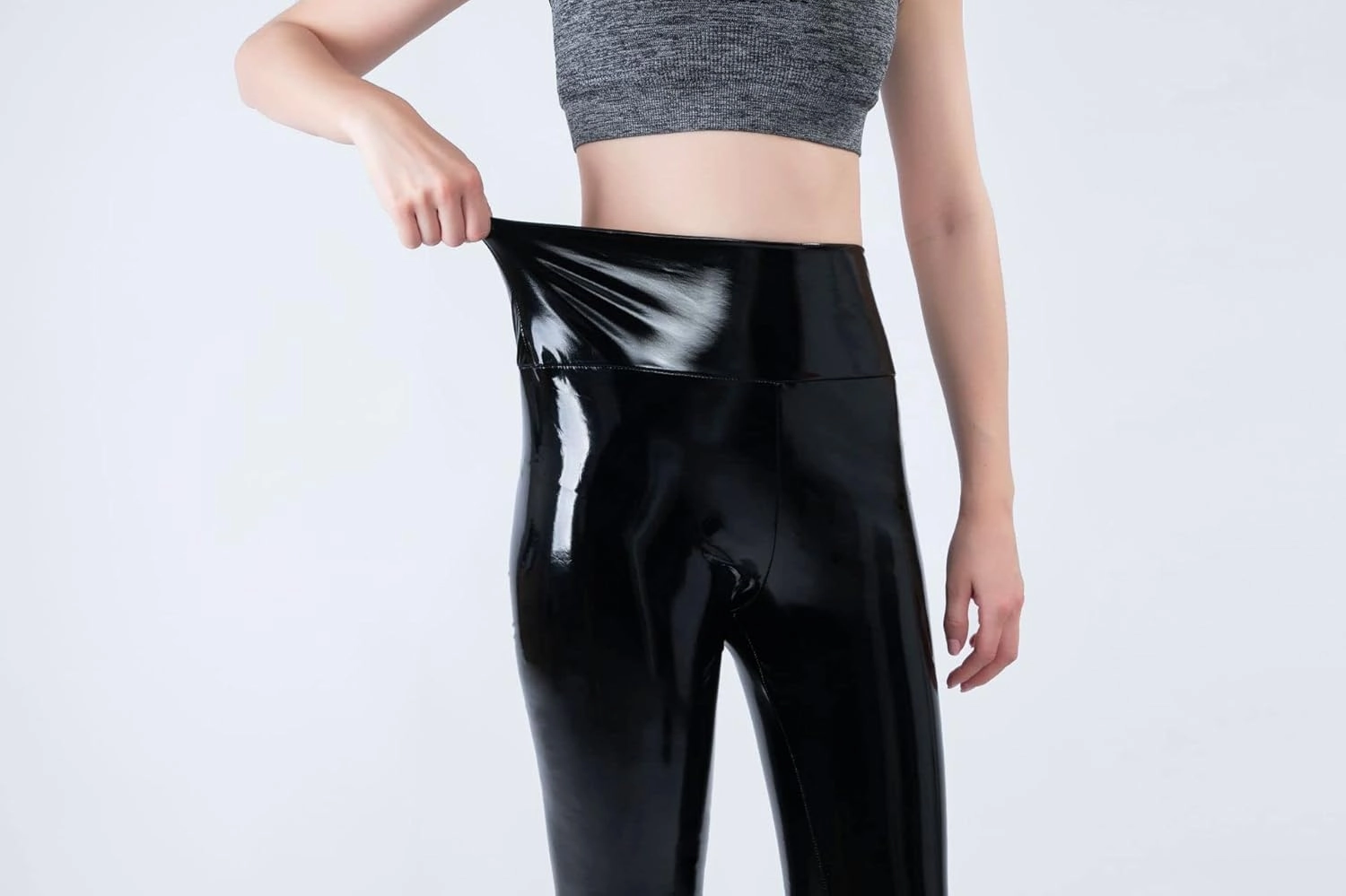 Women Shiny Metallic Sports Leggings Bright Pencil Pant Fitness Fashion Jeggings Candy Color Trousers
