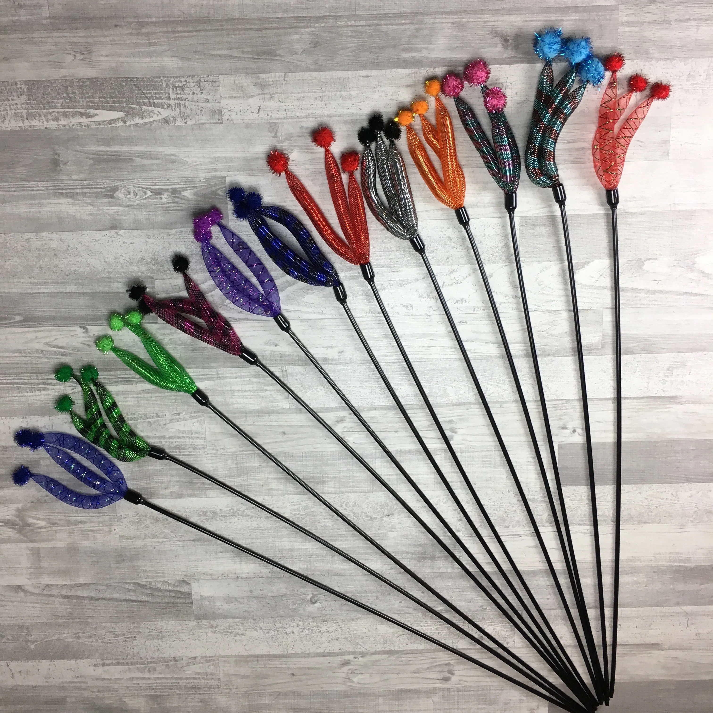 XL Jester Hat Cat Teaser Toy