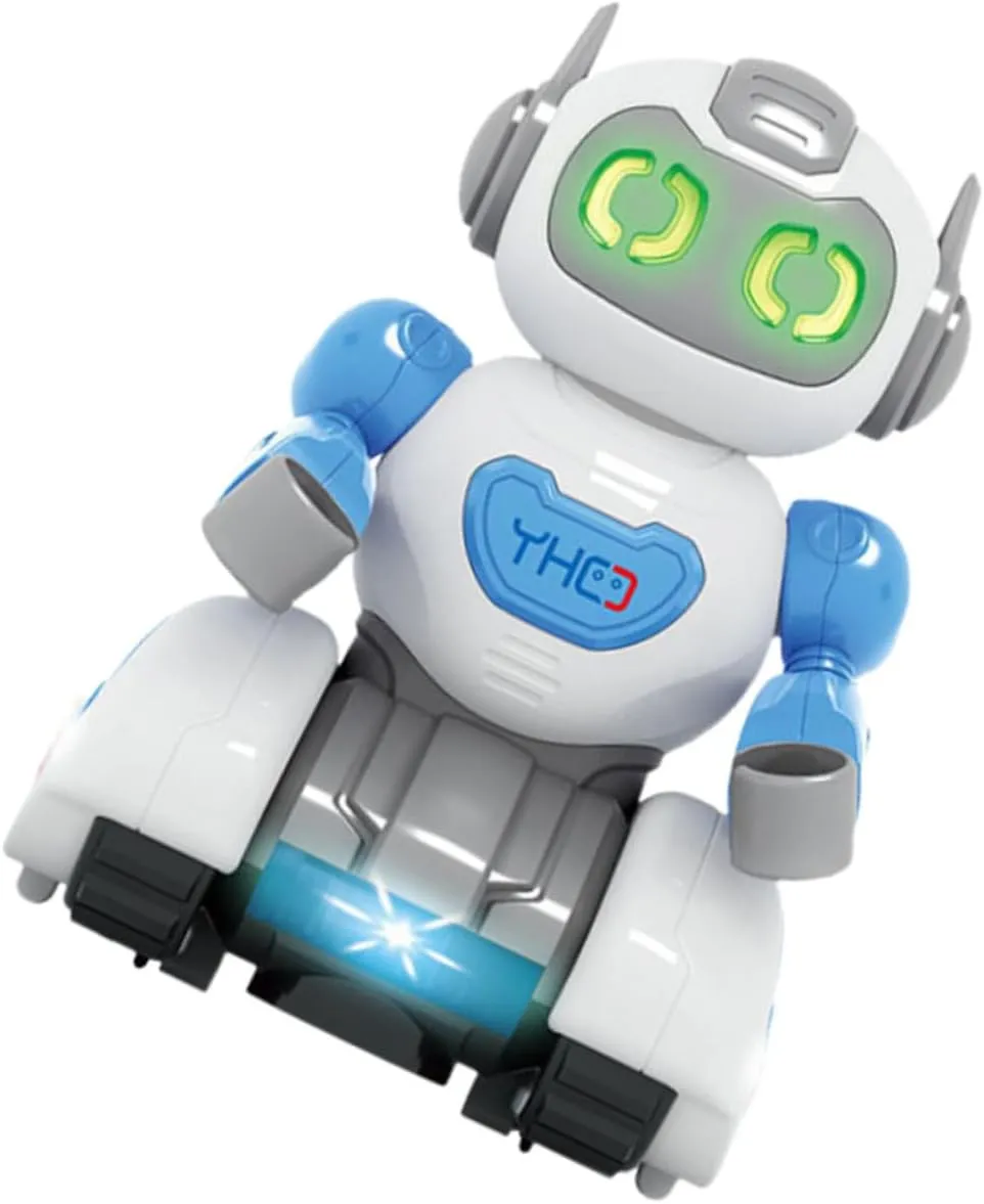 YARNOW Electric Dancing Robot with Music and LED Lights Fun Interactive Plaything for No Batteries Included Present for Boys