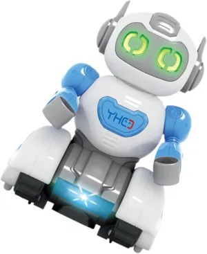YARNOW Electric Dancing Robot with Music and LED Lights Fun Interactive Plaything for No Batteries Included Present for Boys