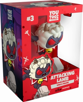 Youtooz Attacking Lamb 4.5" Vinyl Figure, Official Licensed Collectible from Cult of The Lamb Videogame, by Youtooz Cult of The Lamb Collection