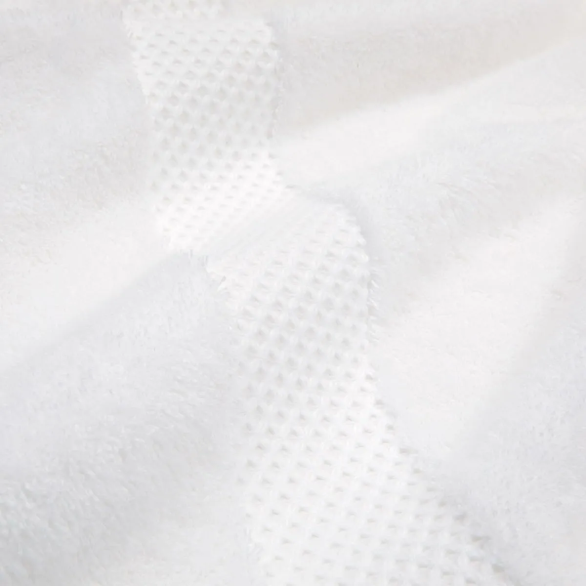 Yves Delorme Etoile Blanc Bath Mitt | 100% Organic Cotton | Luxury Towel from Turkey