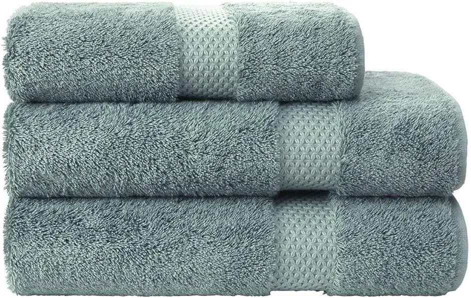 Yves Delorme Etoile Fjord Hand Towel | 100% Organic Cotton | Luxury Towel from Turkey