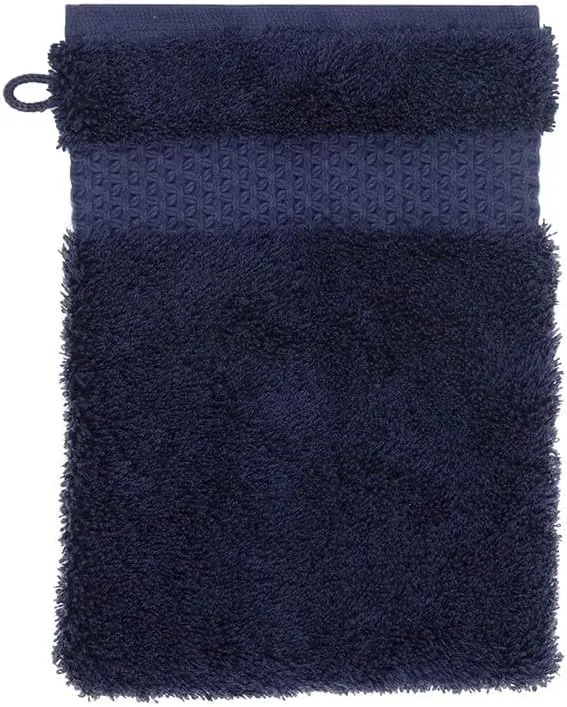 Yves Delorme Etoile Marine Bath Mitt | 100% Organic Cotton | Luxury Towel from Turkey