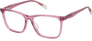 Zadig & Voltaire Women's Square Glasses Frame (Model VZV379) Made of Cellulose Acetate (Includes Glasses Case)