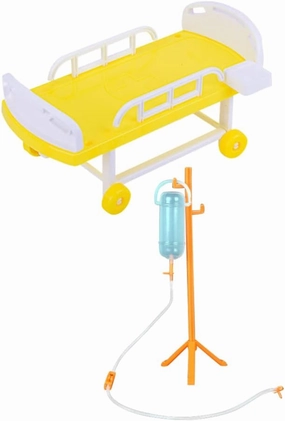 Zerodeko Medical Equipment Dollhouse Miniatures: 1 Kit for Kids Doctor Pretend Play Equipment Miniature and Bottle Model Role Play Educational Toy for Boys Girls