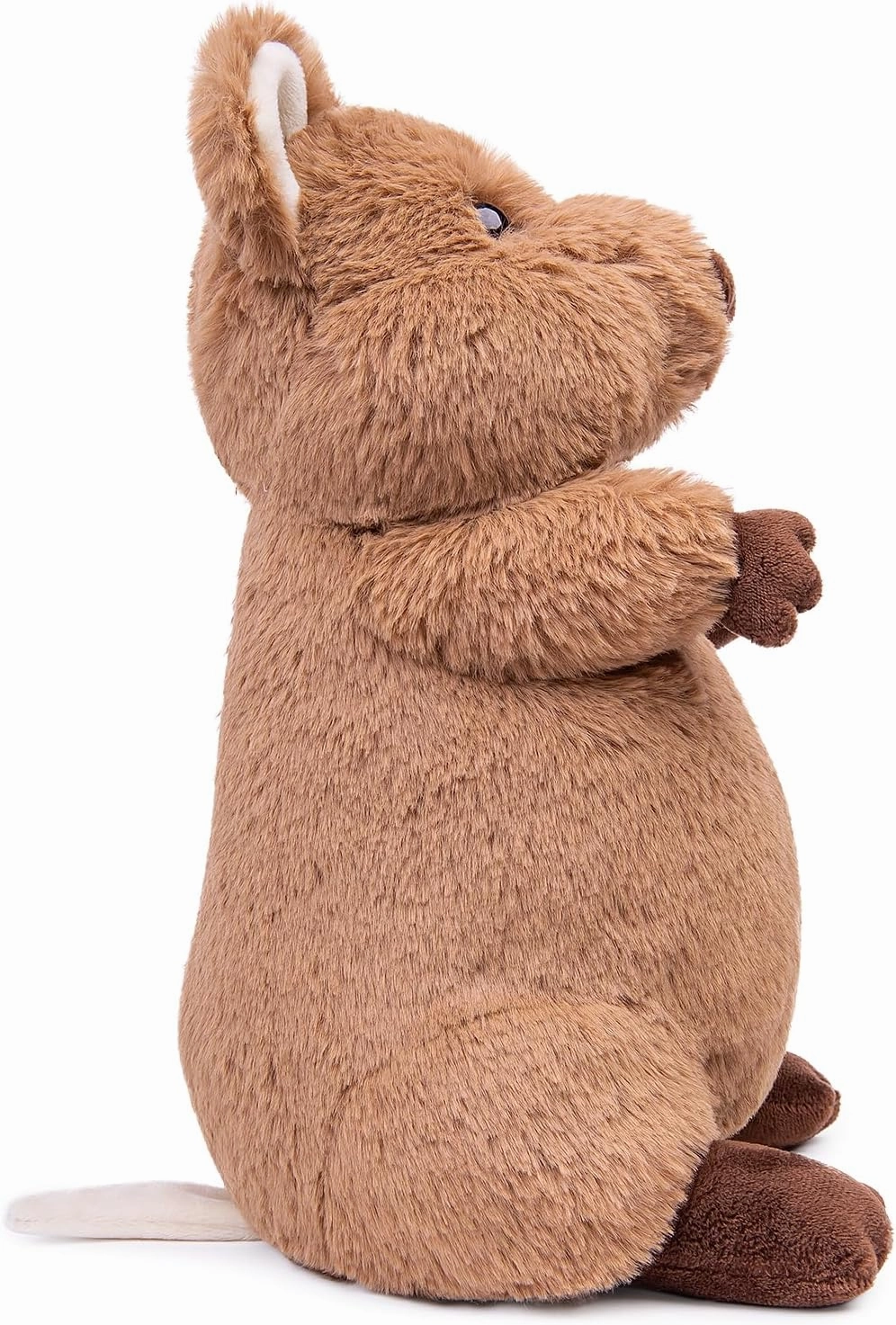 ZHONGXIN MADE Quokka Plush Toy - Realistic Quokka Stuffed Animals, Lifelike Short Tail Kangaroo Animals Stuffed Toys Birthday Gifts for Kids, 12Inches
