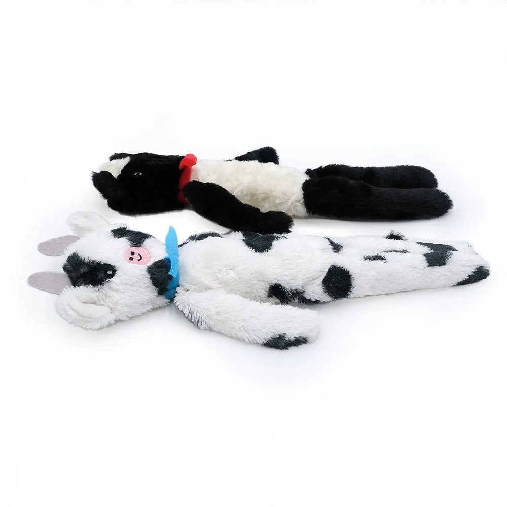 Zippy Paws - Fluffy Peltz Plush Squeaker Dog Toy Sheep & Cow