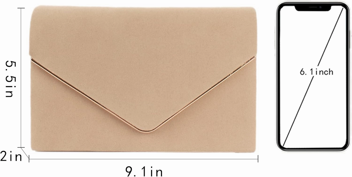 ZLMBAGUS Evening Clutch Purse Bag Party Prom Wedding Envelope Crossbody Handbags