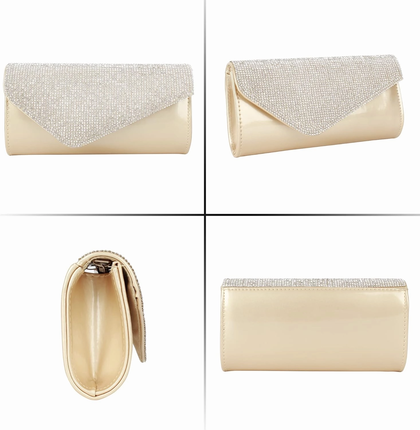 ZLMBAGUS Evening Clutch Purse Bag Party Prom Wedding Envelope Crossbody Handbags