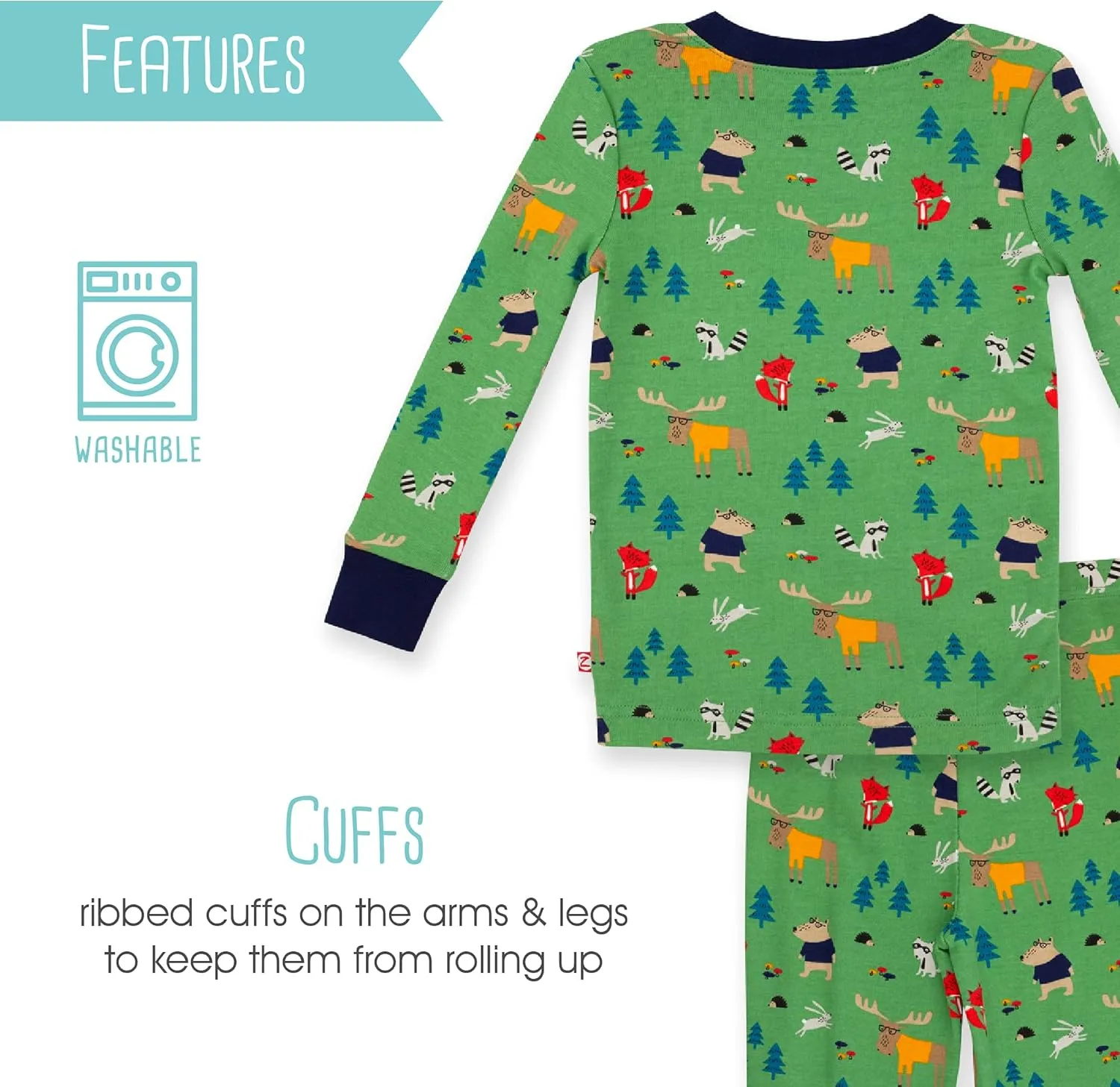 Zutano Baby and Toddler Boys’ Pajamas, Two-Piece Pajama Set, Organic Cotton